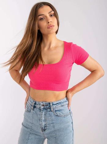 RŮŽOVÝ CROP TOP MONTREAL RV-TS-7537.52-PINK Velikost: S