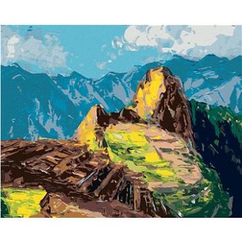 Diamondi - Diamantové malování - MACHU-PICCHU V PERU, 40x50 cm, bez rámu a bez vypnutí plátna (606864A)