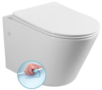 SAPHO PACO závěsná WC mísa, Rimless, 36x53 cm, bílá PZ1012WR