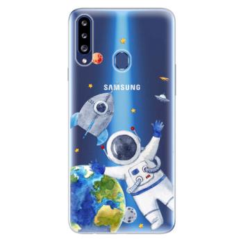 Odolné silikonové pouzdro iSaprio - Space 05 - Samsung Galaxy A20s