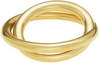 Calvin Klein Pozlacený ocelový prsten Continue KJ0EJR1001 50 mm