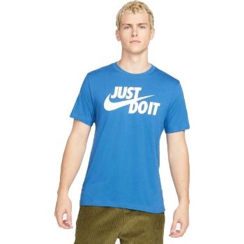 Nike NSW TEE JUST DO IT SWOOSH Pánské tričko, modrá, velikost L