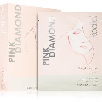 Rodial Pink Diamond Lifting Face Mask liftingová plátýnková maska 4x20 g