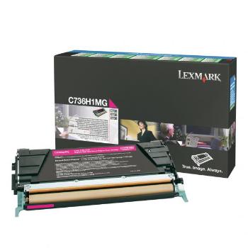 LEXMARK C736H1MG - originální toner, purpurový, 10000 stran