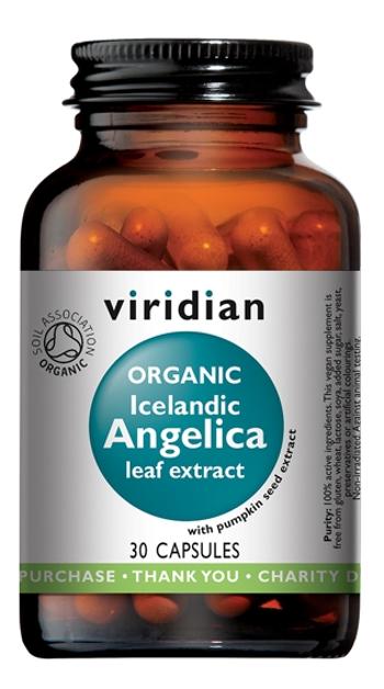 Viridian Icelandic Angelica Organic (Andělika lékařská Bio) 30 kapslí