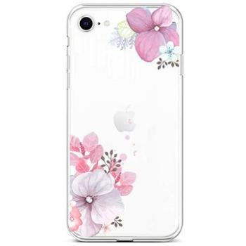 TopQ Kryt iPhone SE 2022 silikon Violet Blossom 73986 (Sun-73986)