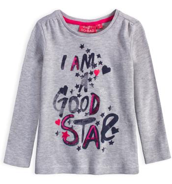 Dívčí tričko KNOT SO BAD GOOD STAR šedé Velikost: 98