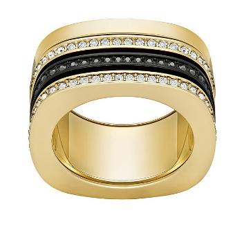 Swarovski Stylový pozlacený prsten s krystaly Vio 5143854 55 mm