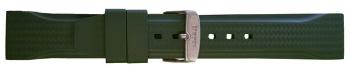 Traser řemen pryžový pro modely GunMetal - zelený - 22 mm