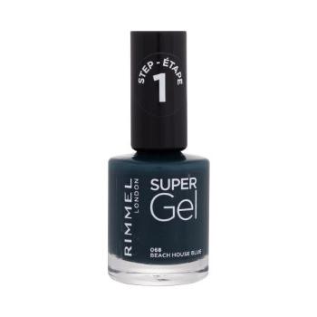 Rimmel London Super Gel STEP1 12 ml lak na nehty pro ženy 068 Beach House Blue