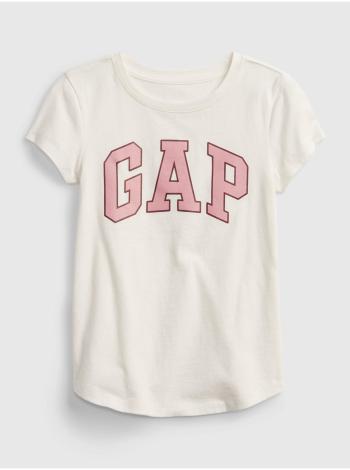 Smetanové holčičí tričko GAP Logo t-shirt