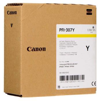 Canon PFI-307Y, 9814B001 žlutá (yellow) originální cartridge