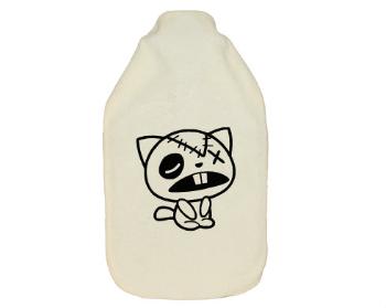 Termofor zahřívací láhev Sad kitty