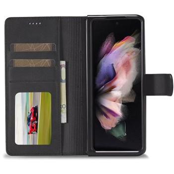 Tech-Protect Wallet knížkové kožené pouzdro na Samsung Galaxy Z Fold 4, černé (TEC925795)