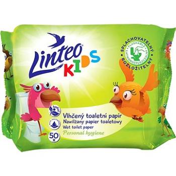 LINTEO KIDS Vlhčený toaletní papír 50 ks (8594158371485)