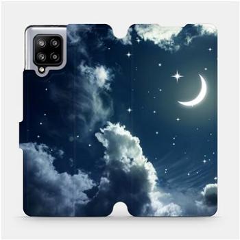 Flipové pouzdro na mobil Samsung Galaxy A42 5G - V145P Noční obloha s měsícem (5903516403714)
