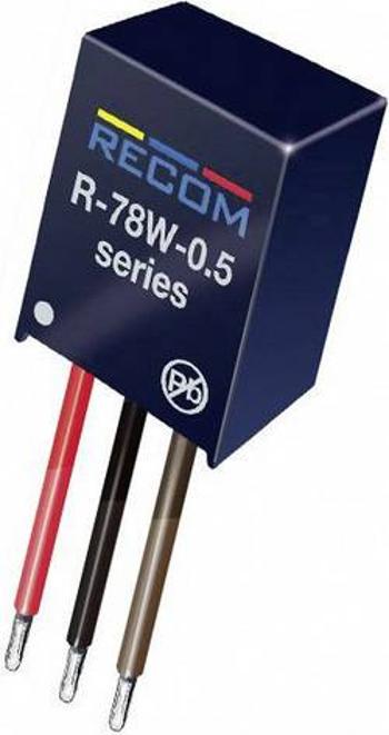 DC/DC měnič napětí, modul RECOM R-78W5.0-0.5, 5 V, 500 mA, 2.5 W, Počet výstupů 1 x