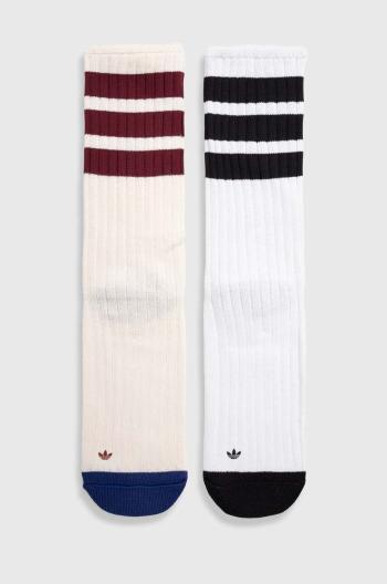 Ponožky adidas Originals 2-pack bílá barva, IB9170