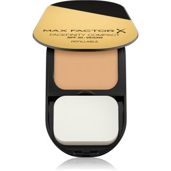 Max Factor Facefinity Refillable kompaktní matující make-up SPF 20 odstín 033 Crystal Beige 10 g