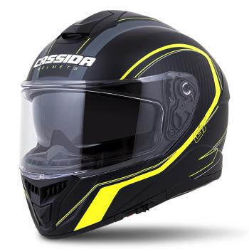 Moto přilba Cassida Integral GT 2.0 Reptyl černá/žlutá fluo/bílá  M (57-58)