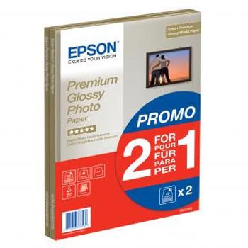 Epson Premium Glossy Photo Paper, C13S042169, foto papír, promo 1+1 typ lesklý, bílý, A4, 255 g/m2, 30 ks, inkoustový