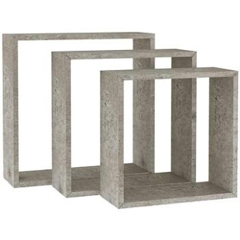 Shumee Nástěnné kostky 3 ks betonově šedá , 326721 (326721)