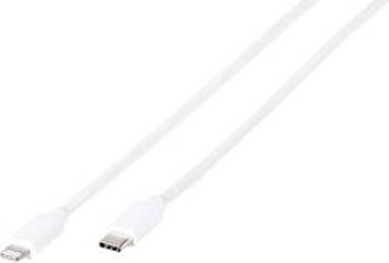 Adaptér USB 2.0 Vivanco [1x USB-C™ zástrčka - 1x dokovací zástrčka Apple Lightning] bílá