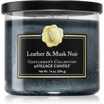 Village Candle Gentlemen's Collection Leather & Musk Noir vonná svíčka 396 g