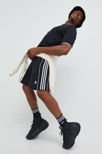 Bavlněné šortky adidas Originals pánské, černá barva