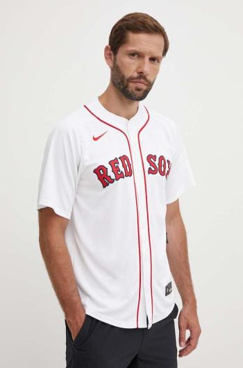 Dres Nike Boston Red Sox bílá barva, regular, se stojáčkem