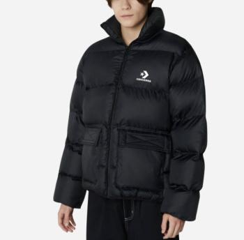 Patch pocket puffer jacket s