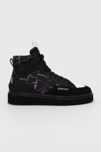 Sneakers boty Armani Exchange černá barva, XUZ043 XV640 S277