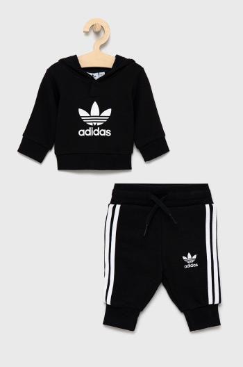 Dětská tepláková souprava adidas Originals H25218 černá barva