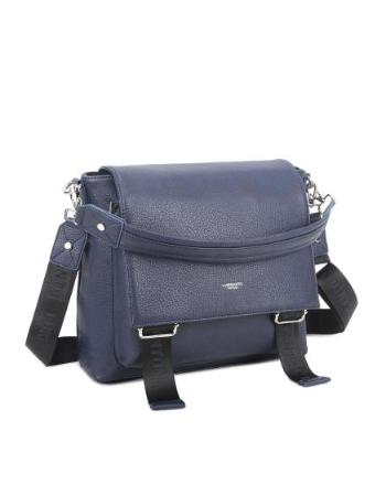 Dámská kabelka s klopou LUIGISANTO tmavě modrá 