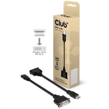 Club 3D Adaptér pasivní HDMI na DVI-D Single Link (M/F) CAC-HMD>DFD, 22cm