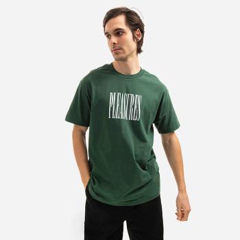 PLEASURES Stretch T-shirt P21W044-FOREST GREEN