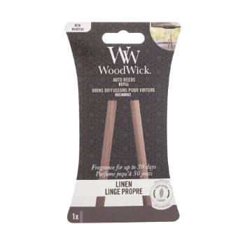 WoodWick Linen Auto Reeds 1 ks vůně do auta unisex