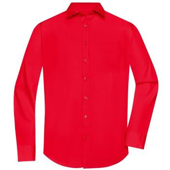 James & Nicholson Pánská košile s dlouhým rukávem JN678 - Tomato | XL