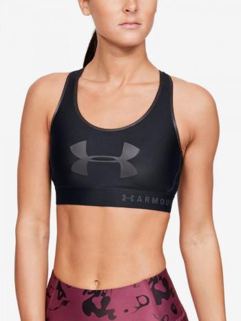 Under Armour Armour Mid Keyhole Graphic Podprsenka Černá