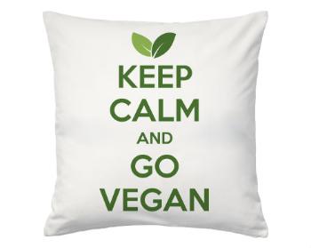 Polštář MAX Keep calm and Go Vegan