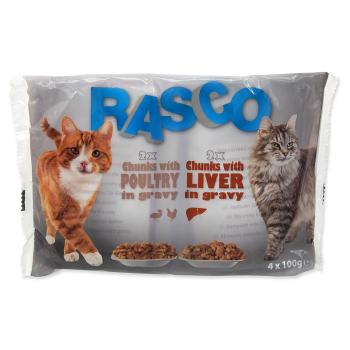 Kapsičky RASCO Cat s drůbežím/ s játry multipack 400 g