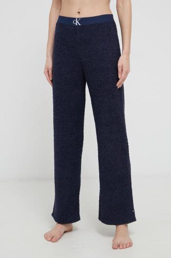 Pyžamové kalhoty Calvin Klein Underwear dámské, tmavomodrá barva