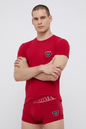 Pyžamo Emporio Armani Underwear pánské, červená barva, s aplikací