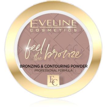 Eveline Cosmetics Feel The Bronze bronzující a konturovací pudr odstín 01 Milky Way 4 g