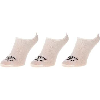 Umbro NO SHOW LINER SOCK 3 PACK Ponožky, bílá, velikost 39-42