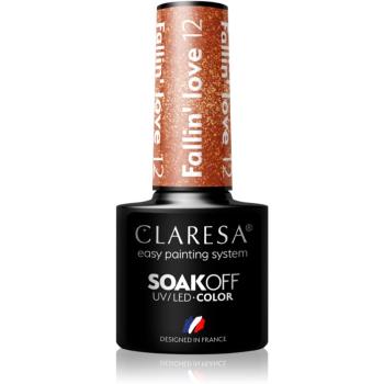 Claresa SoakOff UV/LED Color Fallin' Love gelový lak na nehty odstín 12 5 g