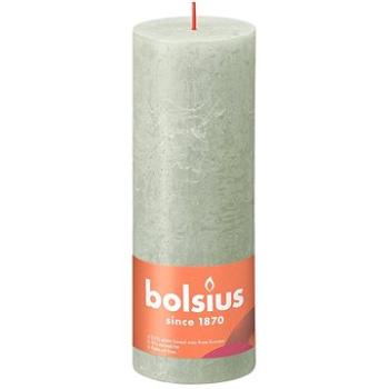 BOLSIUS rustikální sloupová mlhavě zelená 190 × 68 mm (8717847143051)