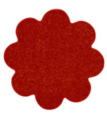 Vopi koberce Květinový koberec Eton vínově červený - 120x120 kytka cm Červená