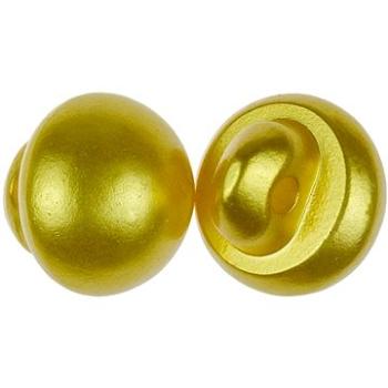 Bellatex s.r.o. G - Knoflík 10mm pecka perleťová žlutá 10ks (9192)