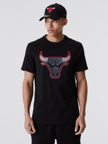 New Era Chicago Bulls NBA Outline Logo Triko Černá